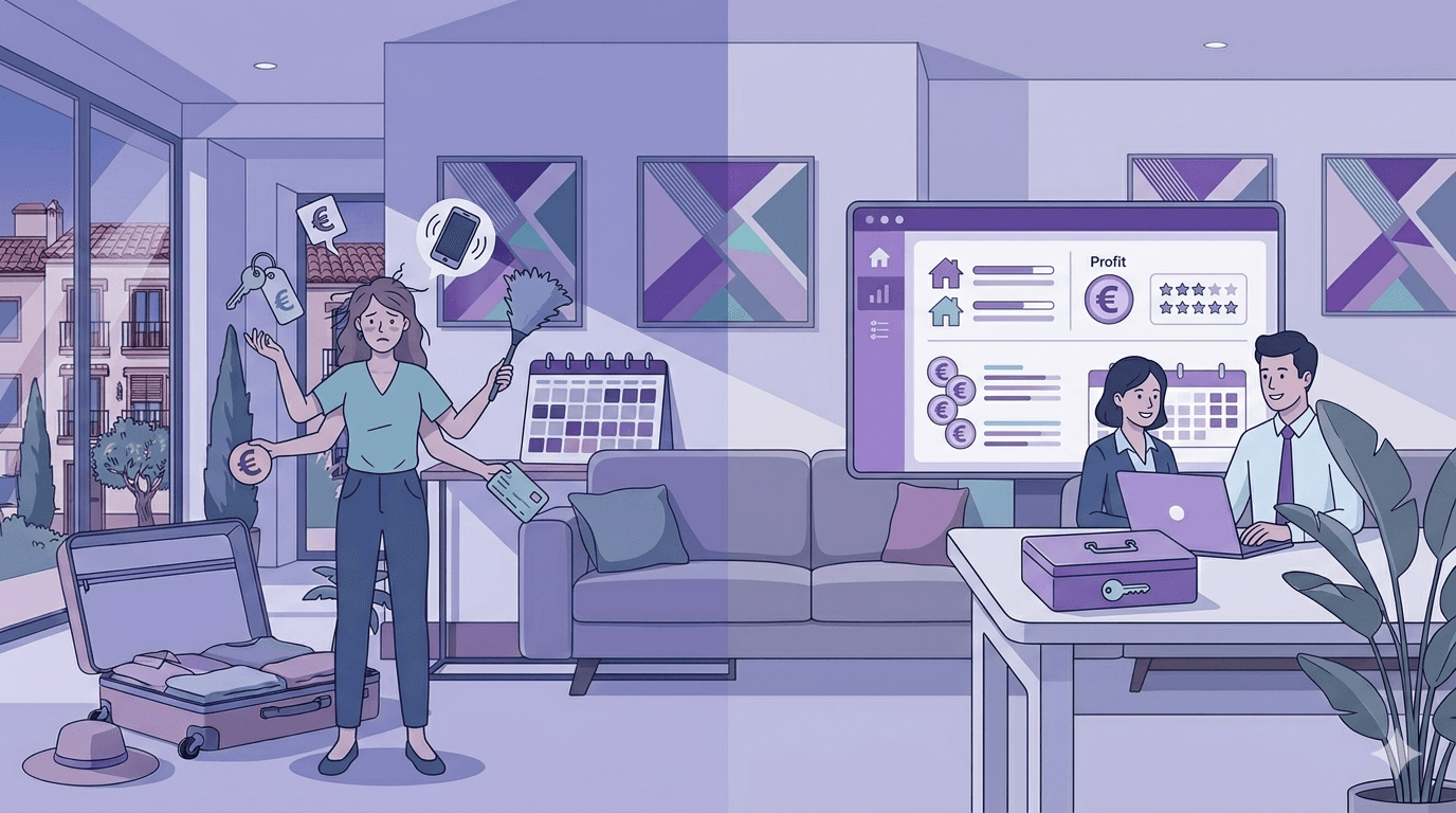 Comparison between self-management and hiring a vacation rental management company